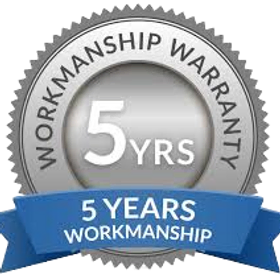 5-year workmanship warranty badge