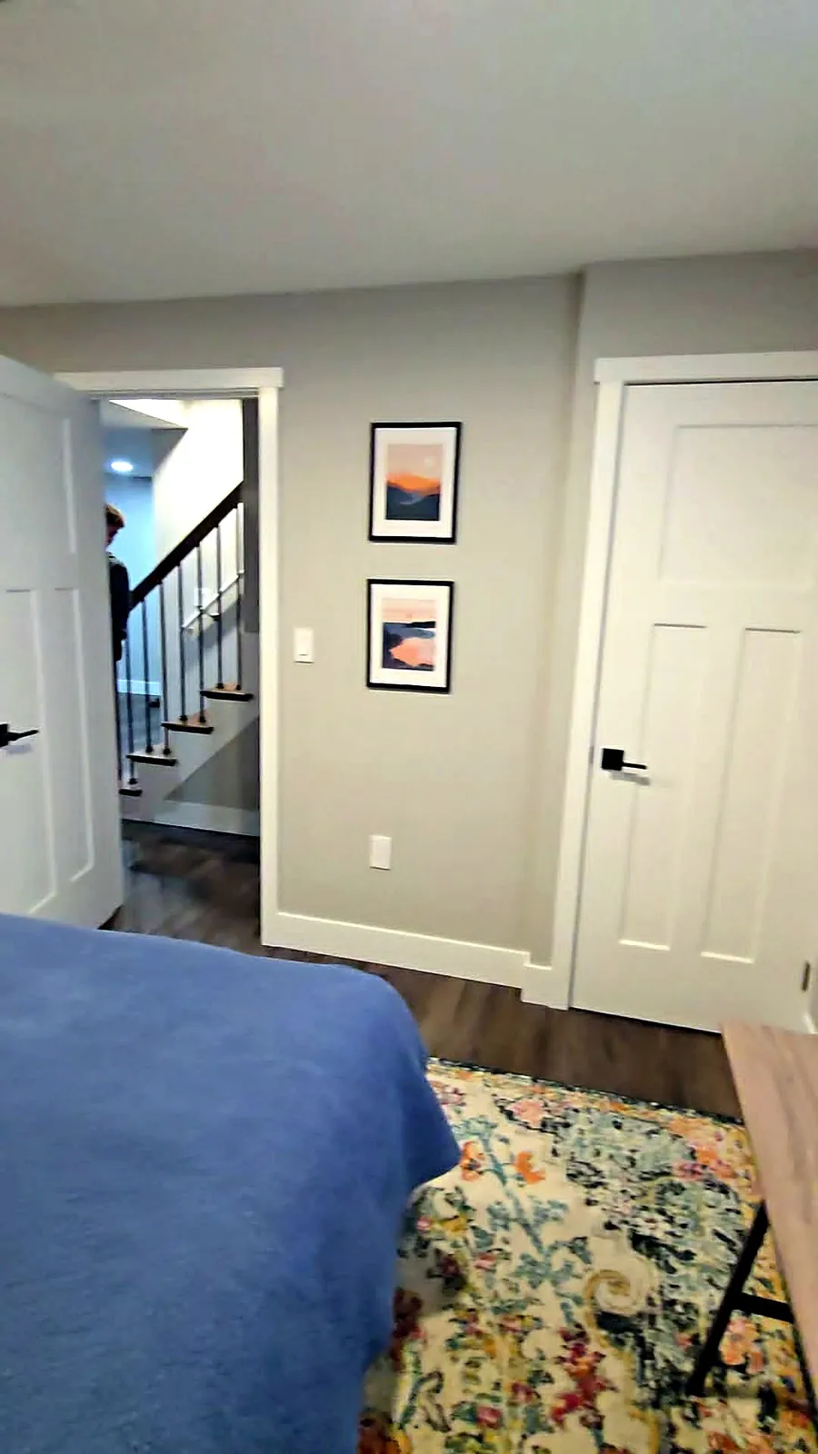 Finished: the new basement bedroom