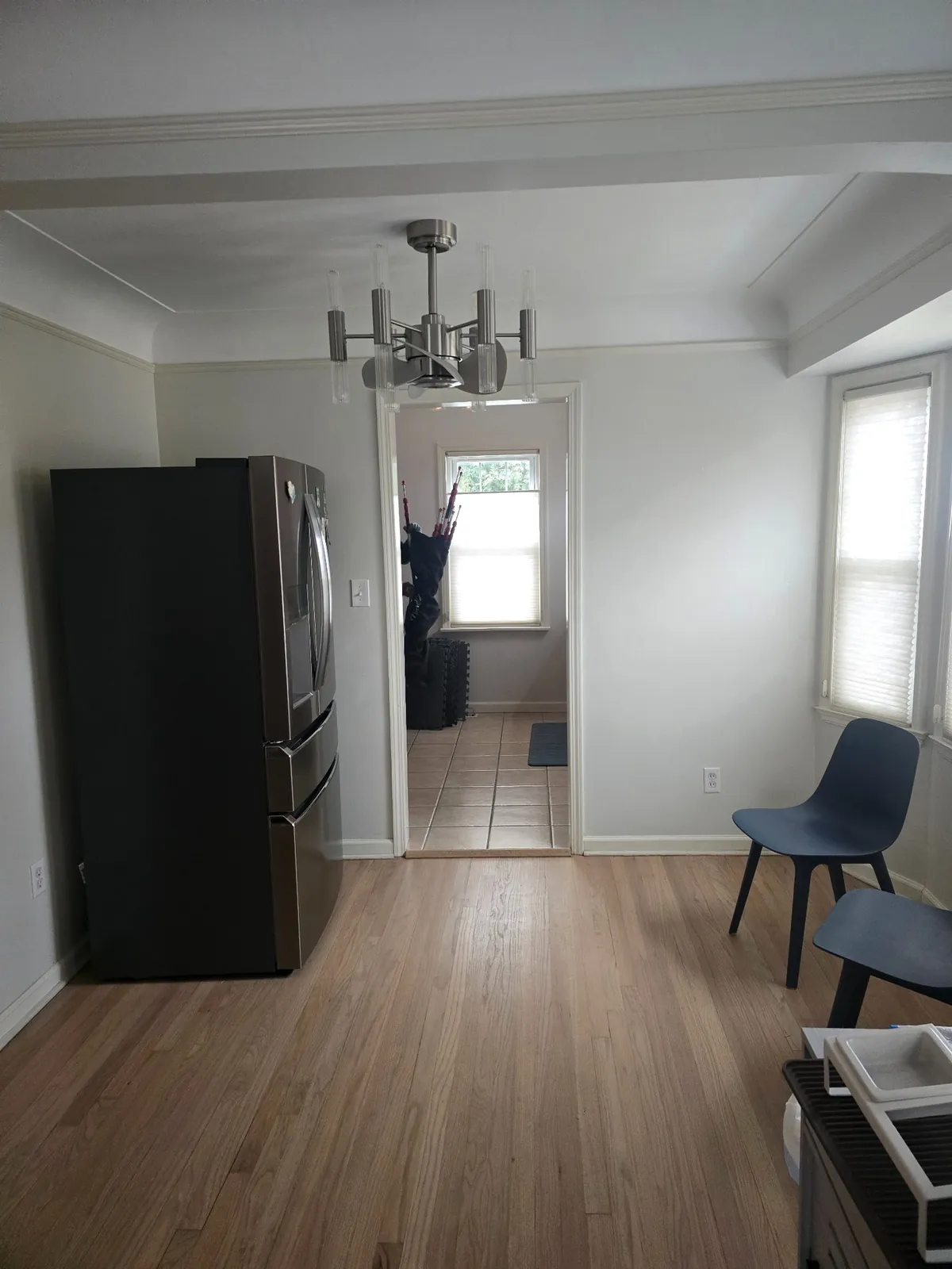 Before: the kitchen and dining area as we found them